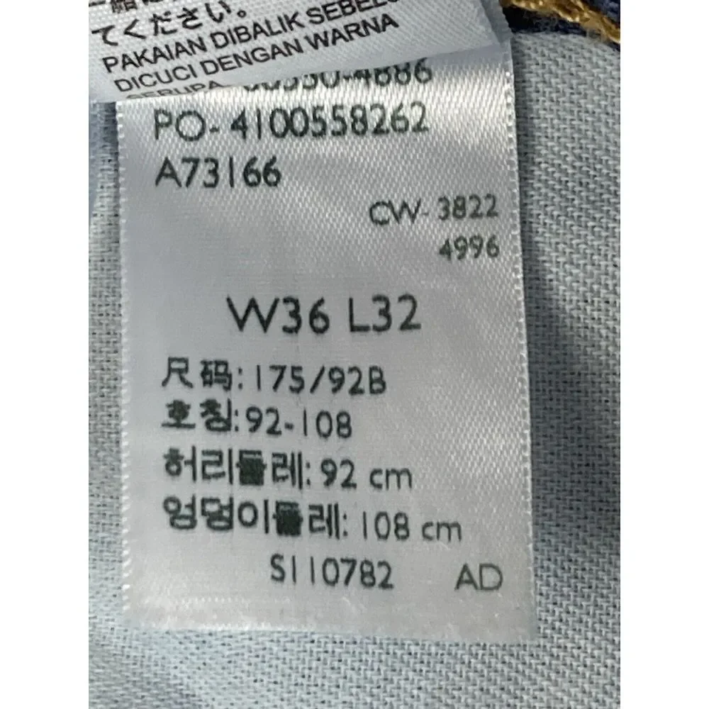 Levi's 550 Jeans‎ Mens Blue Mid Rise Size 36x32